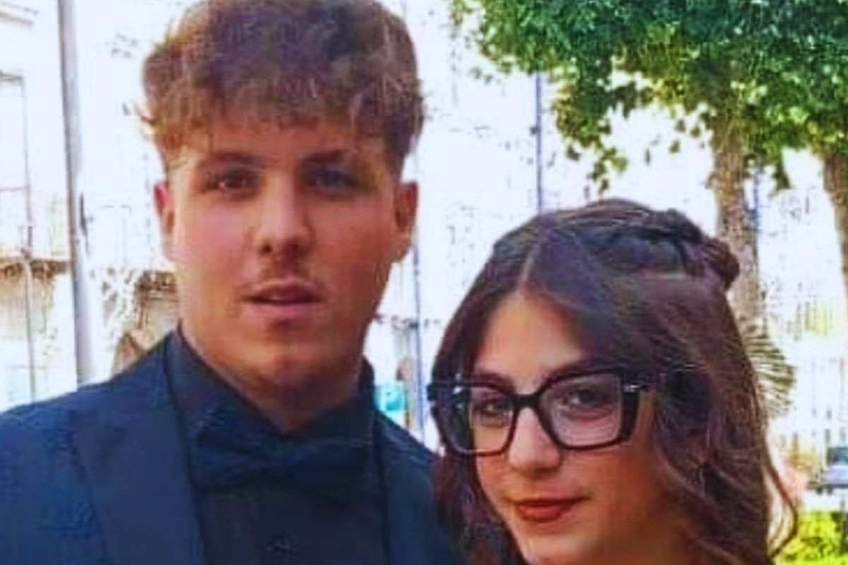 Alessio insieme alla fidanzata Martina