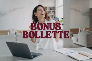 ragazza felice per il bonus