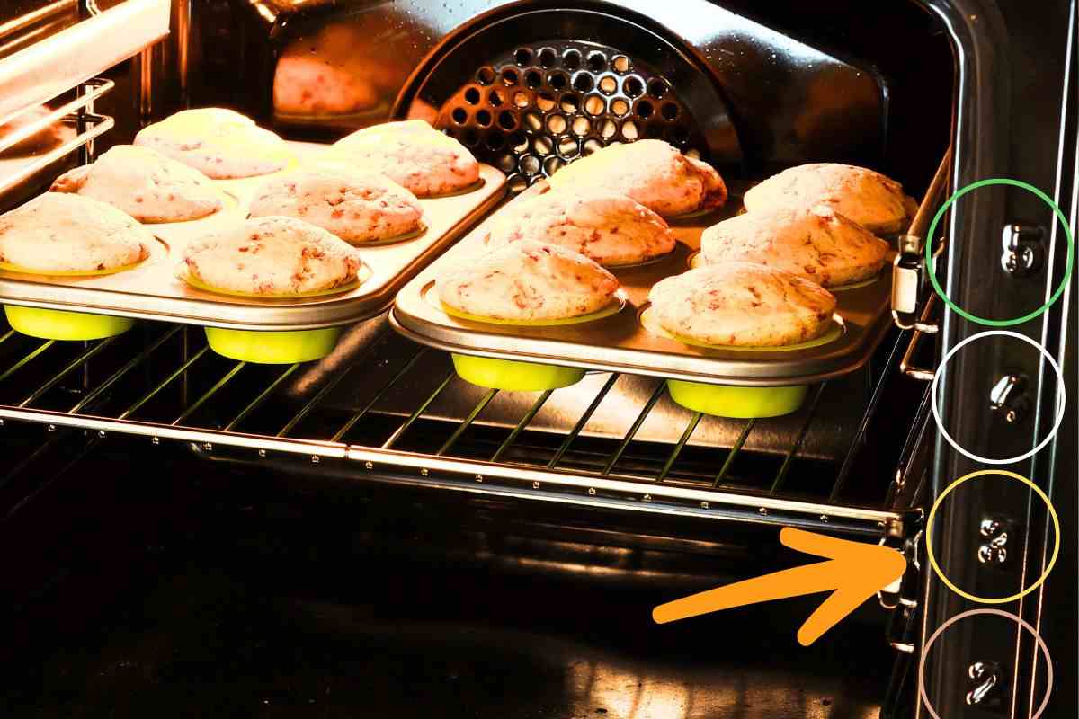 I numeri sulla parete laterale del forno