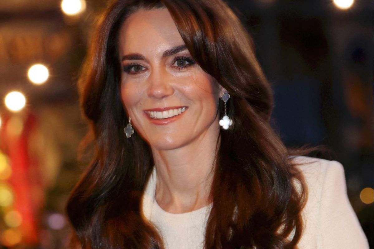 La principessa Kate sorridente