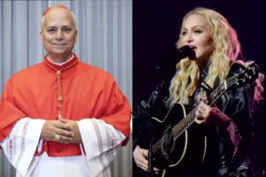 Papa Leone e la cantante Madonna