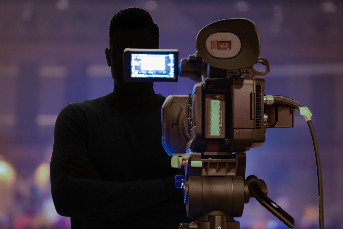 Riprese di un programma tv