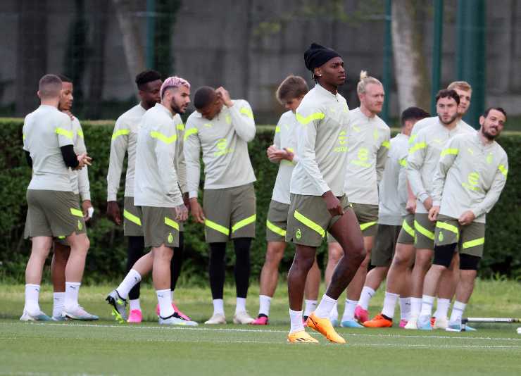 milan gruppo in allenamento