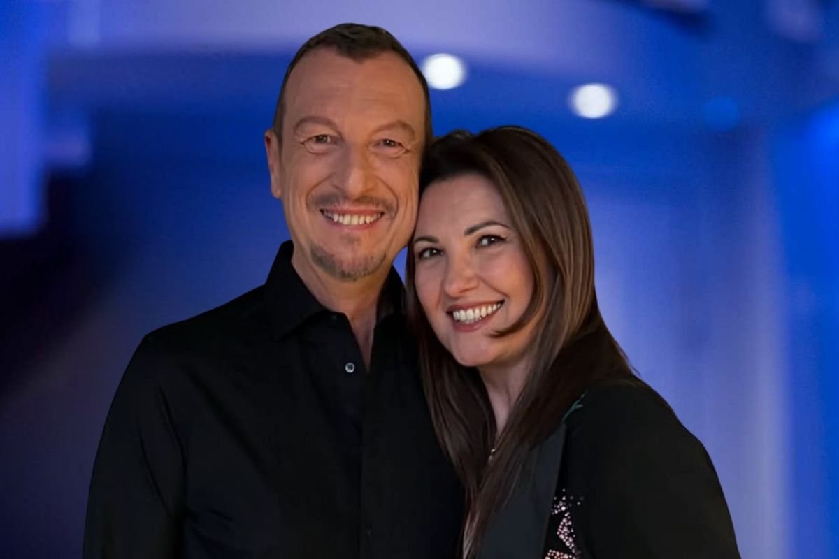 Amadeus e la moglie Giovanna Civitillo