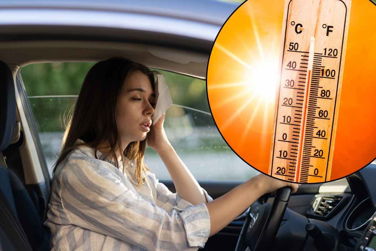 Automobilista insofferente per il caldo