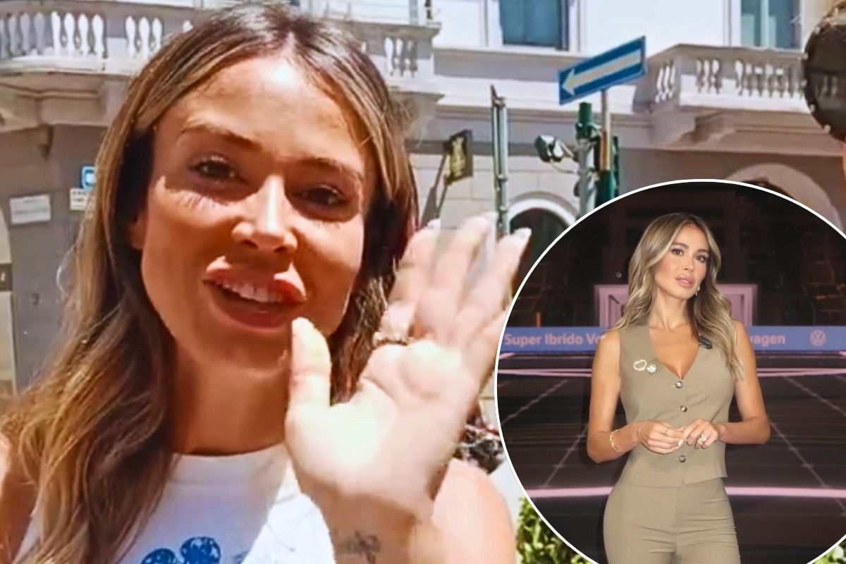Diletta Leotta filmata da una fan in strada
