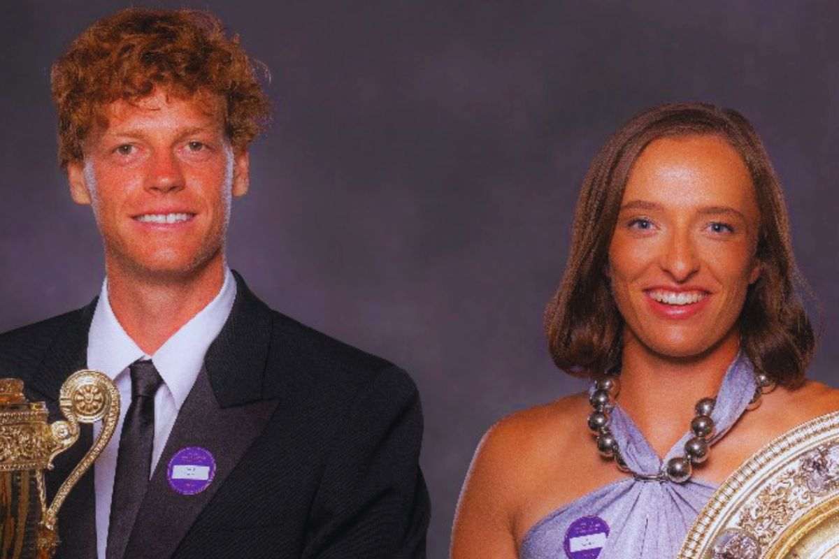 I vincitori di Wimbledon Sinner e Swiatek