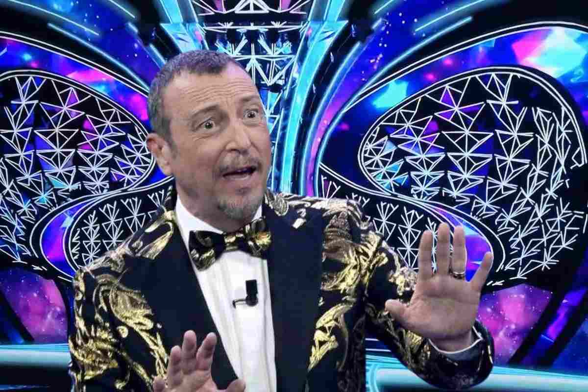 Il presentatore Amadeus a Sanremo