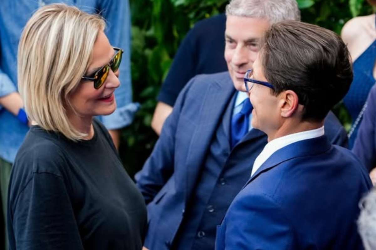 Simona Ventura e Pier Silvio Berlusconi