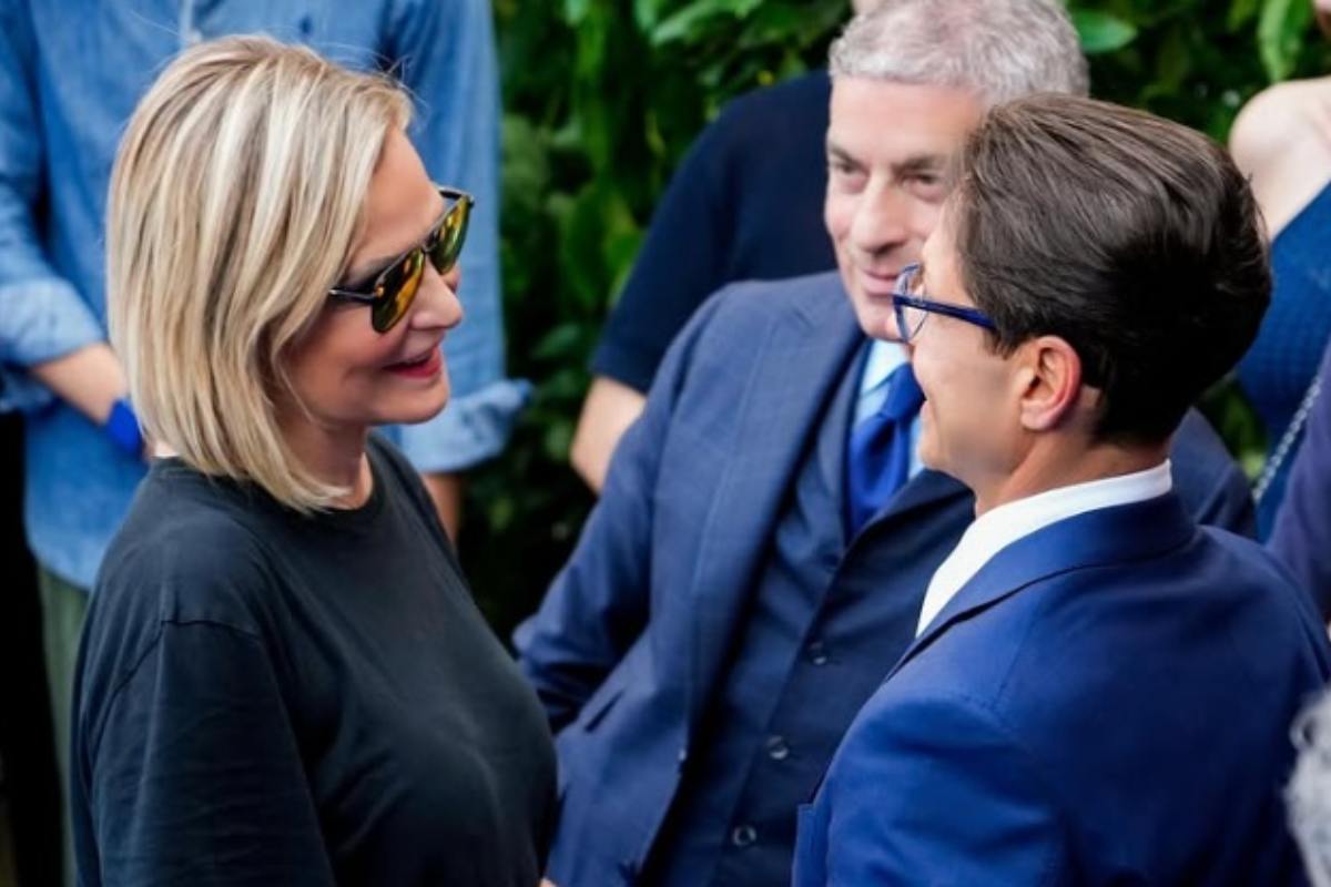 Simona Ventura e Pier Silvio Berlusconi