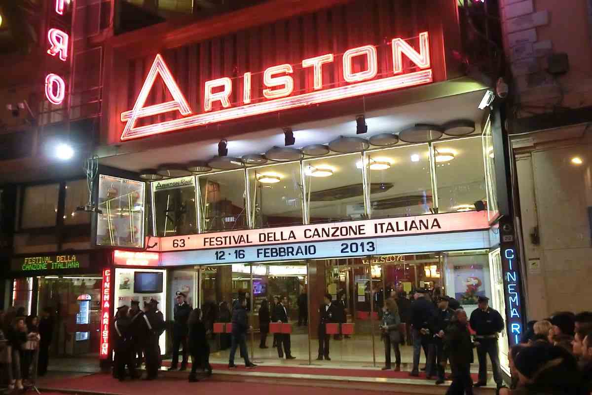 Teatro Ariston di Sanremo dove si tiene il Festival