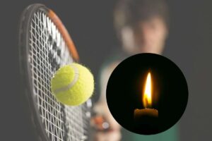 racchetta e una candela nel cerchio