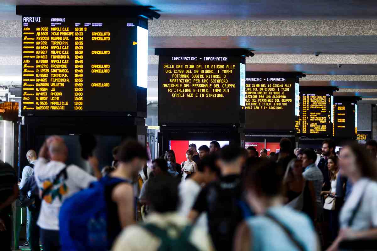 stazione con sciopero