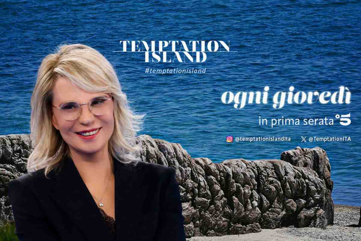 temptation island e maria de filippi che sorride
